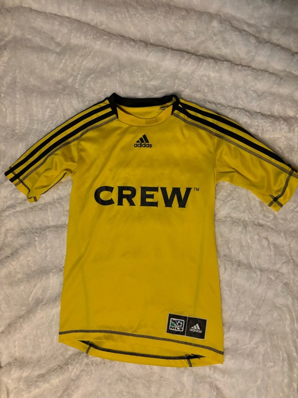 Adidas Kids MLS Columbus Crew Jersey Size Large ~ Slimmer fitting